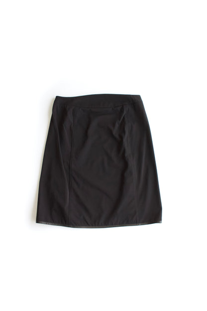 Prada 2000s black skirt with double zipper