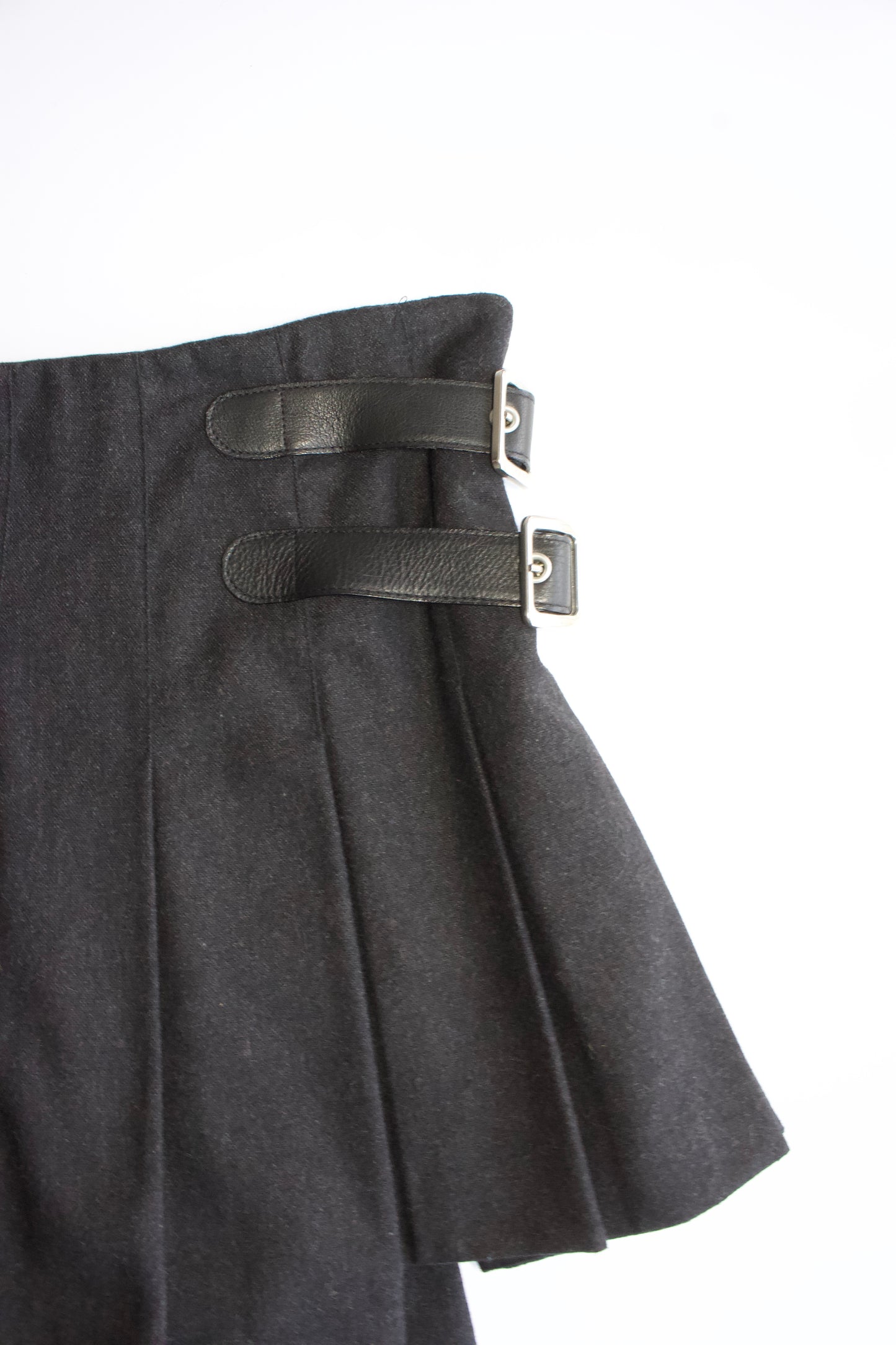 Dolce & Gabbana SS 2003 grey belted skirt