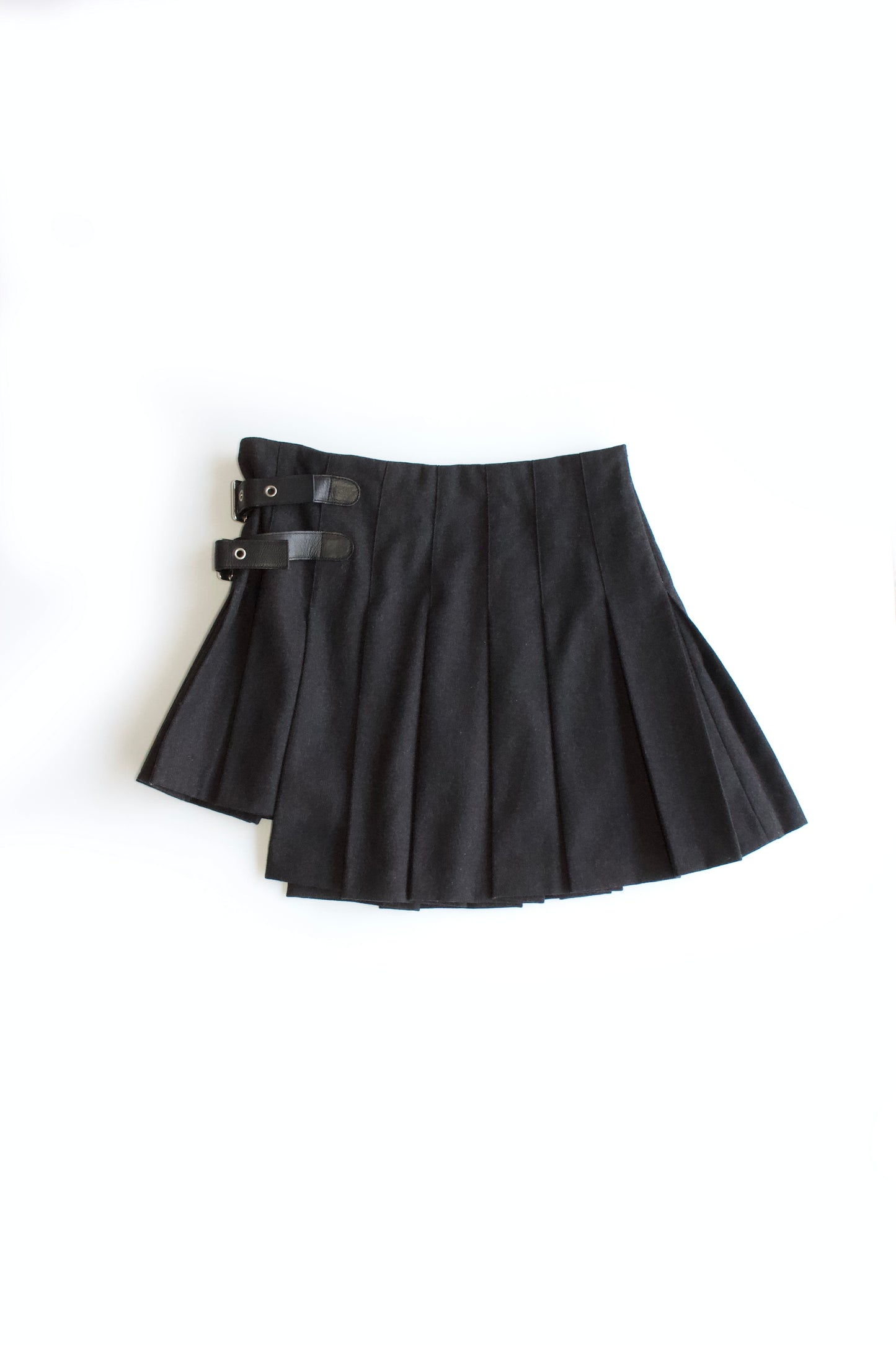 Dolce & Gabbana SS 2003 grey belted skirt