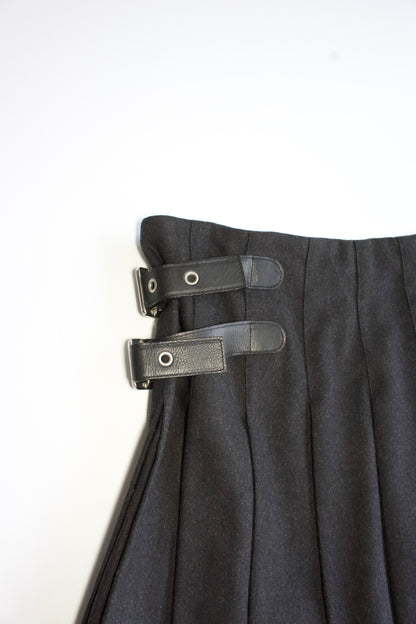 Dolce & Gabbana SS 2003 grey belted skirt