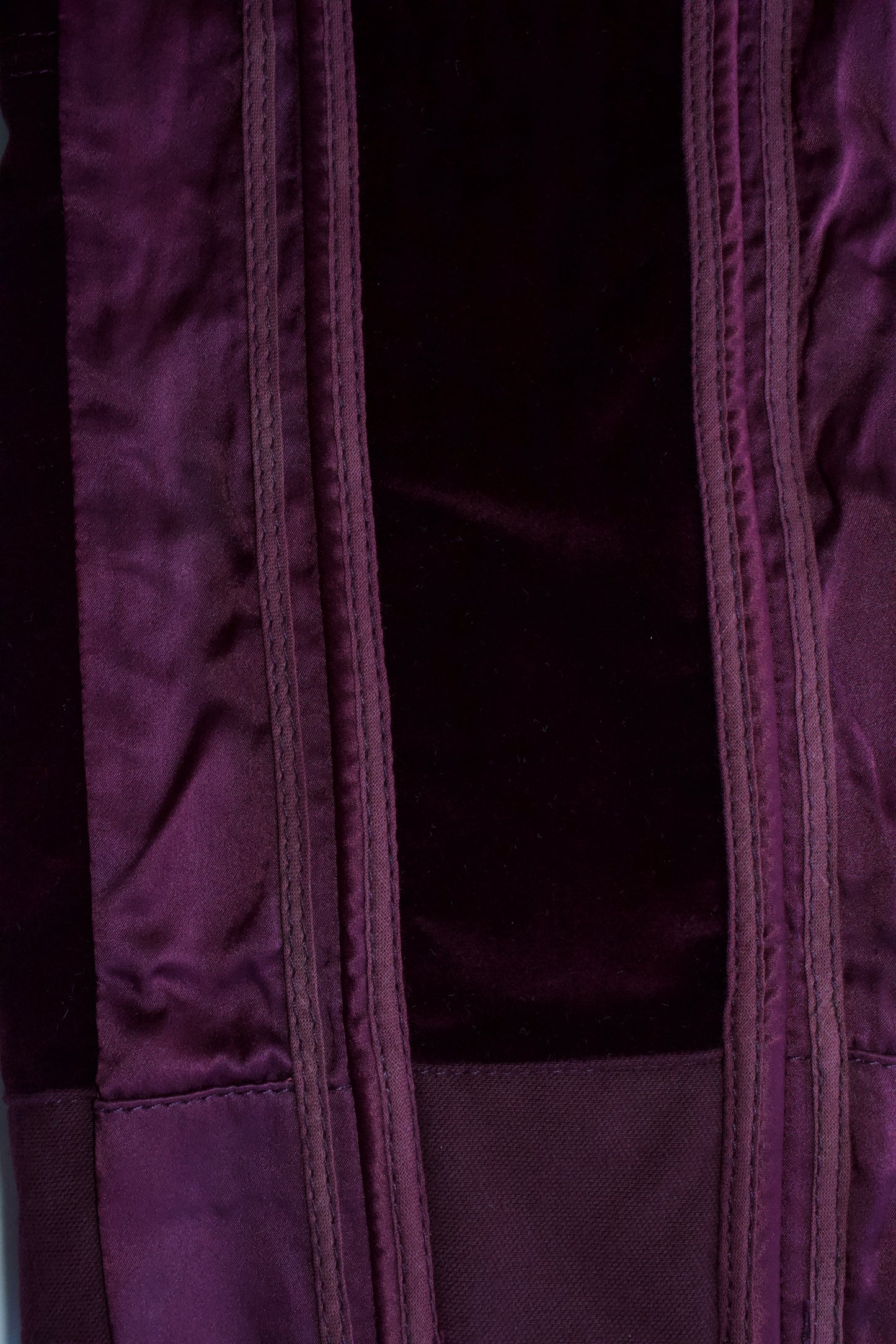 Roberto Cavalli FW 2004 purple velvet capri