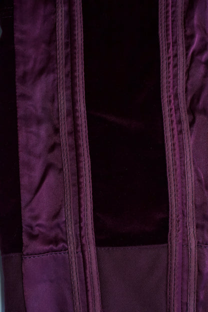 Roberto Cavalli FW 2004 purple velvet capri