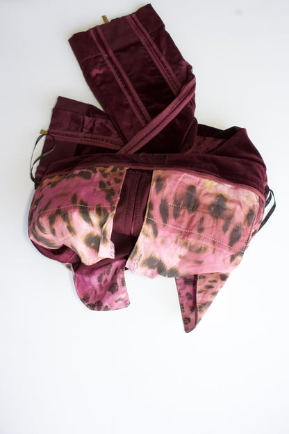 Roberto Cavalli FW 2004 purple velvet capri