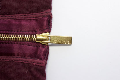 Roberto Cavalli FW 2004 purple velvet capri