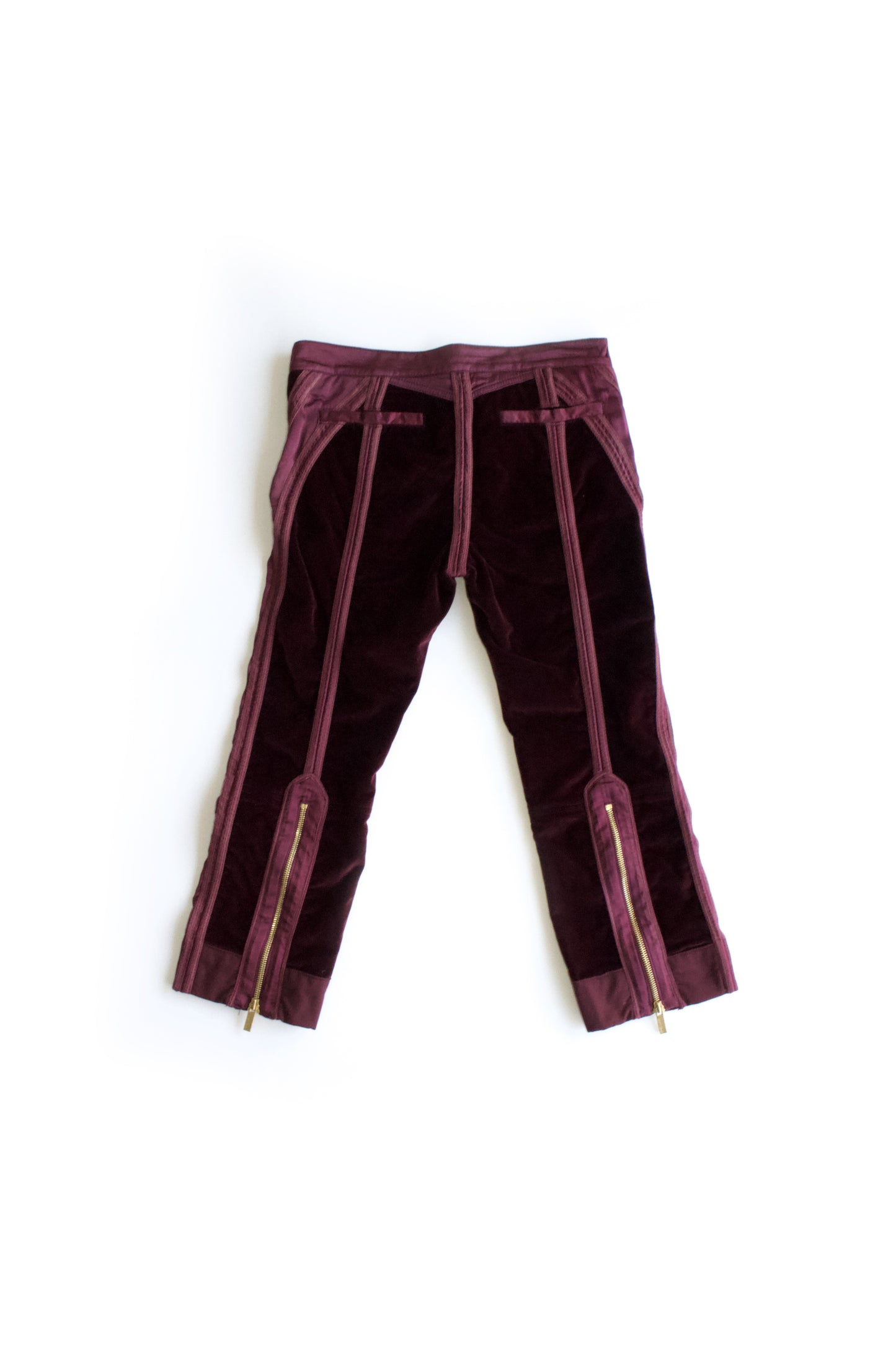 Roberto Cavalli FW 2004 purple velvet capri