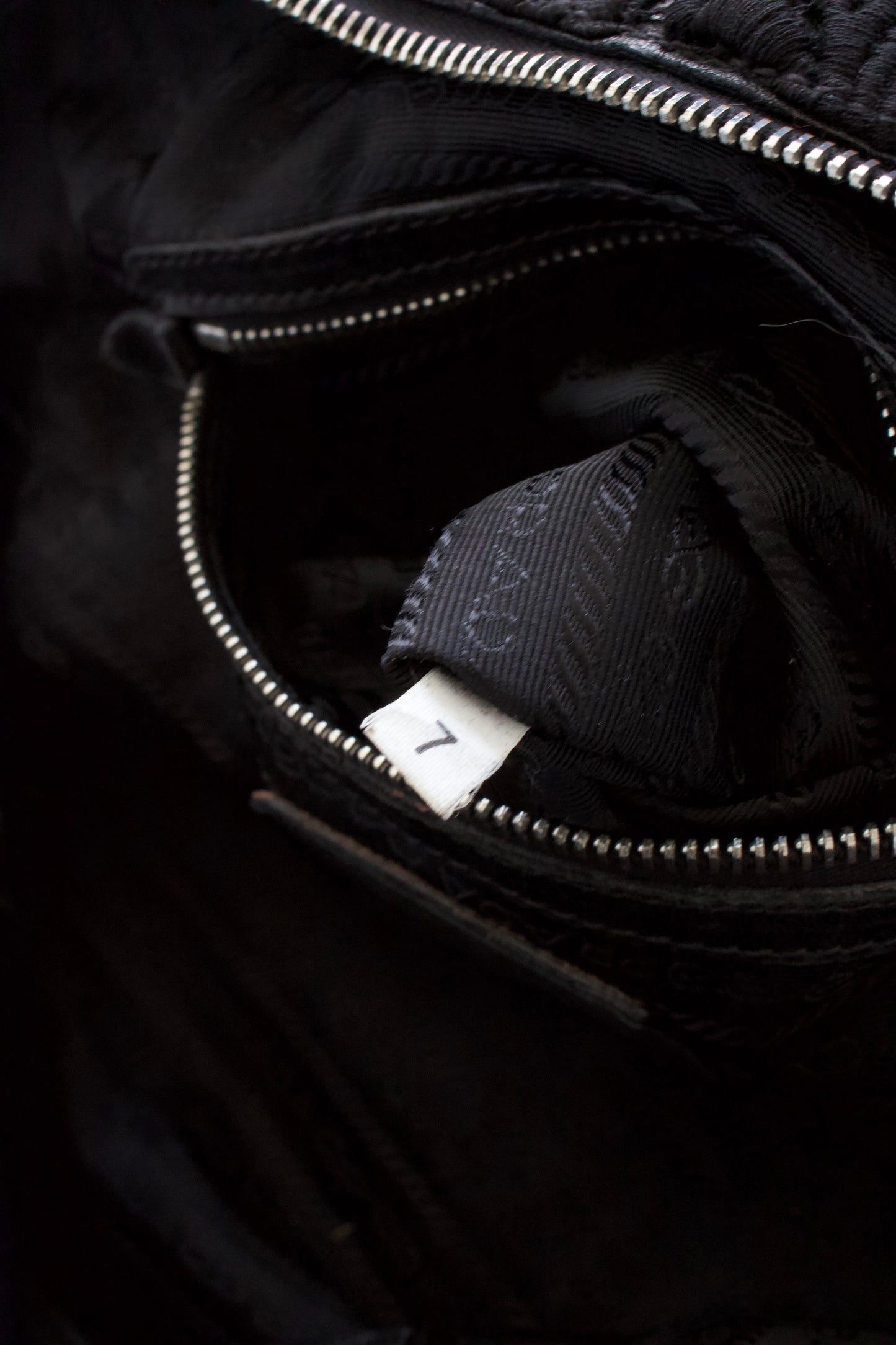 Prada FW 2008 black Lace Pizzo S Bowler handbag