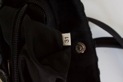 Prada SS 2000 black disc shoulder bag