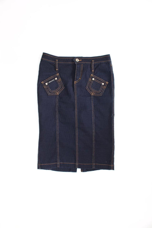 Dolce & Gabbana 2000s denim pencil skirt