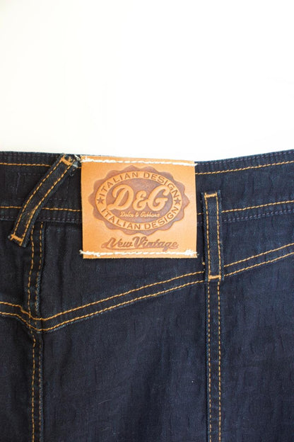 Dolce & Gabbana 2000s denim pencil skirt